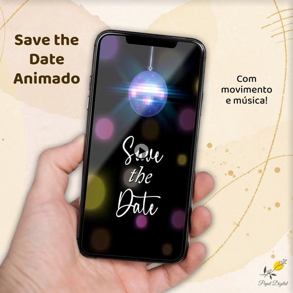 Save The Date Animado (vídeo) Neon