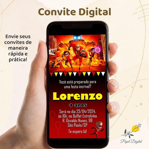 Convite Digital os Incríveis