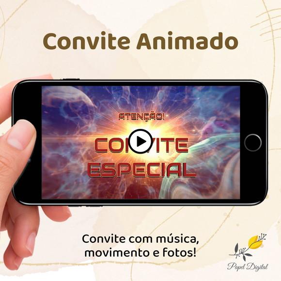 Convite Animado (vídeo) Mulher Maravilha e Homem Aranha