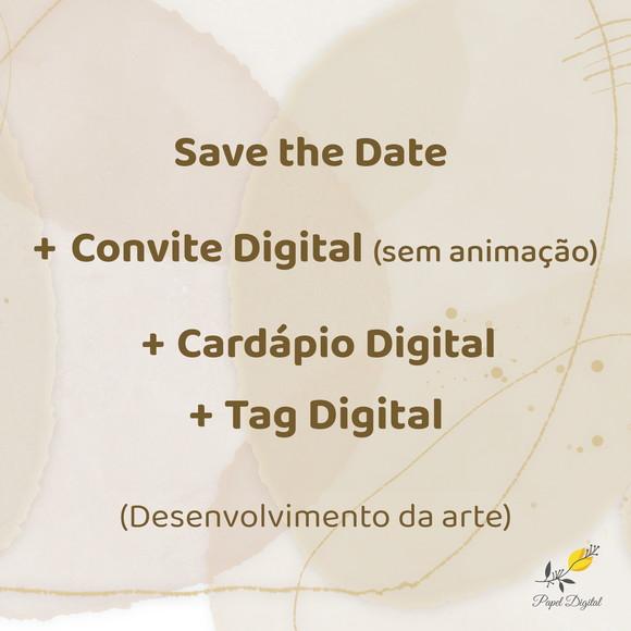 Exclusivo para Save The Date, Convite, Cardápio e Tag
