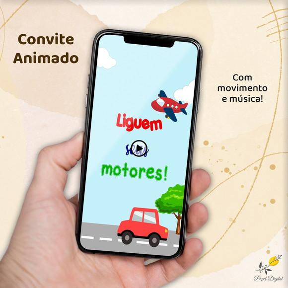 Convite Animado (vídeo) Meios de Transportes