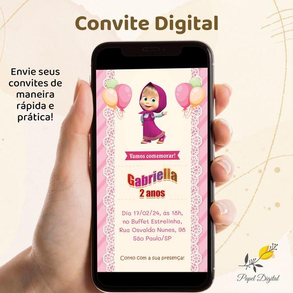 Convite Digital Masha Modelo 6