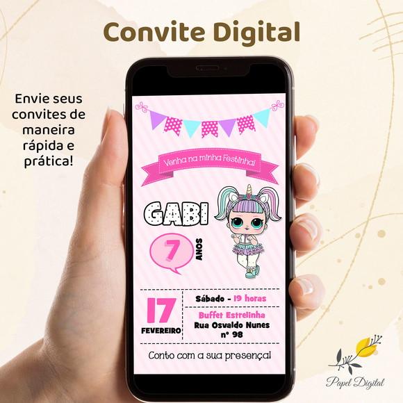 Convite Digital Lol Modelo 7
