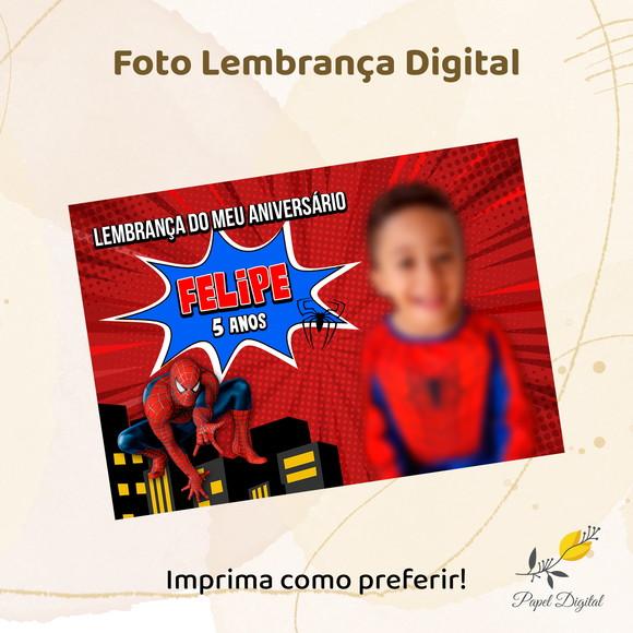 Foto Lembrança Digital Homem Aranha