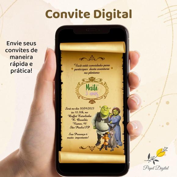 Convite Digital Shrek