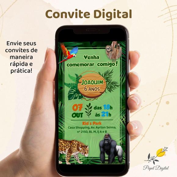 Convite Digital Floresta Modelo 1