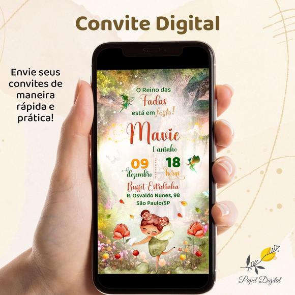 Convite Digital Fadas