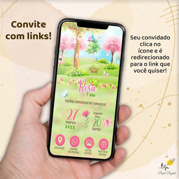Convite Interativo Jardim Modelo 2