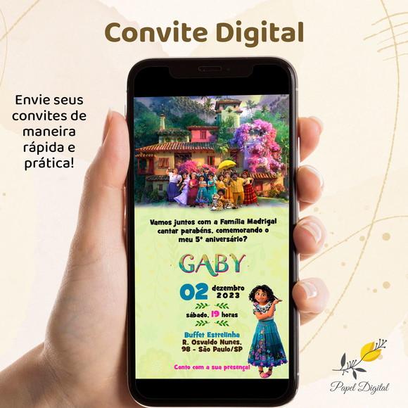 Convite Digital Encanto Modelo 4