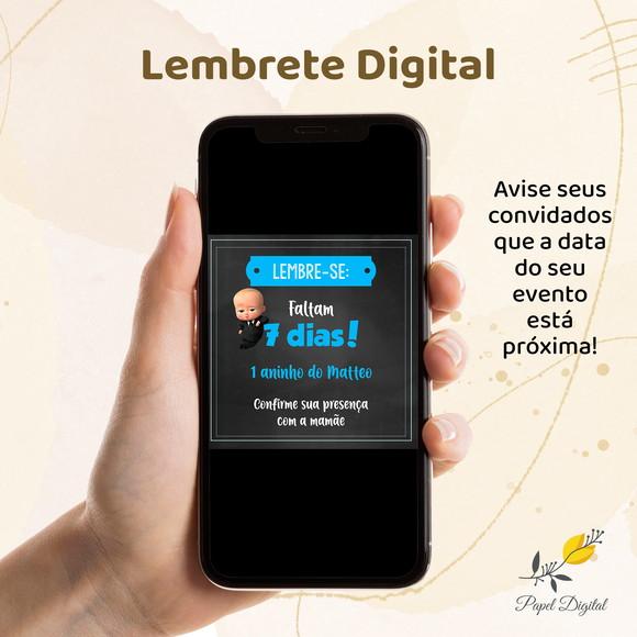 Lembrete Digital Poderoso Chefinho