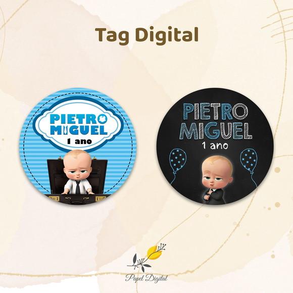 Kit 2 Tags Poderoso Chefinho Modelo 2