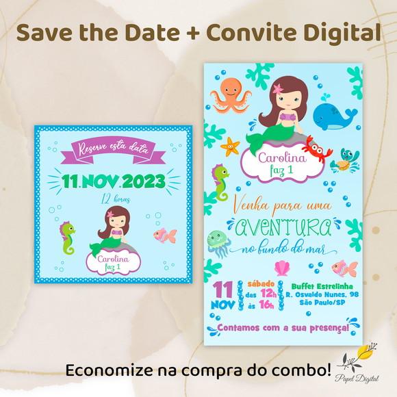Convite + Save The Date Sereia