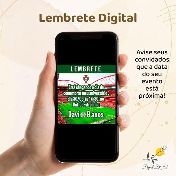 Lembrete Digital Futebol Modelo 3