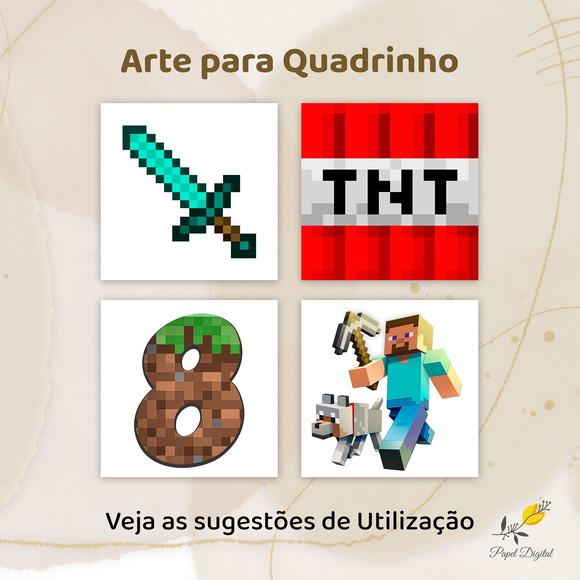 Kit Digital Quadrinhos Minecraft