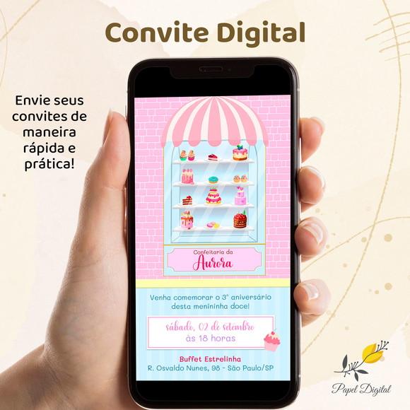 Convite Digital Confeitaria Modelo 3