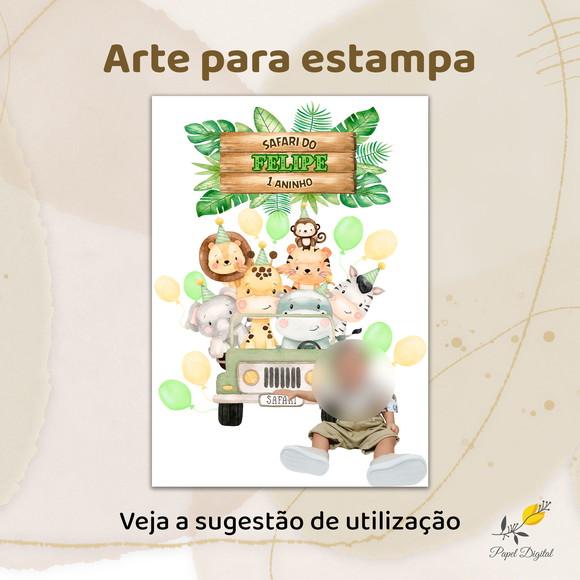 Arte para Estampa Safari