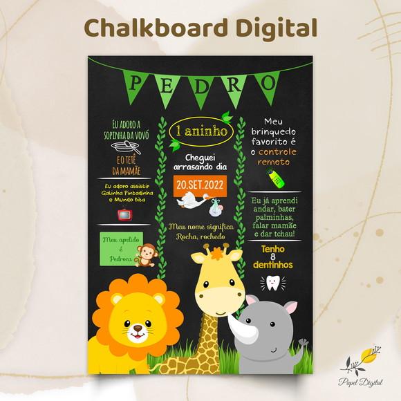 Chalkboard Digital Safari Modelo 2