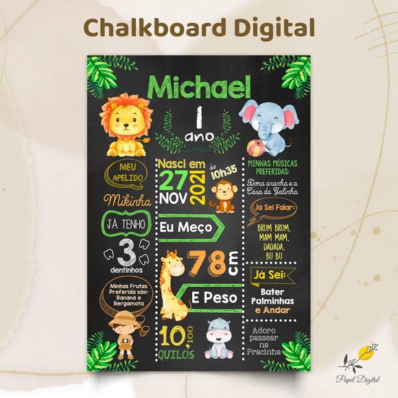 Chalkboard Digital Safari Modelo 1