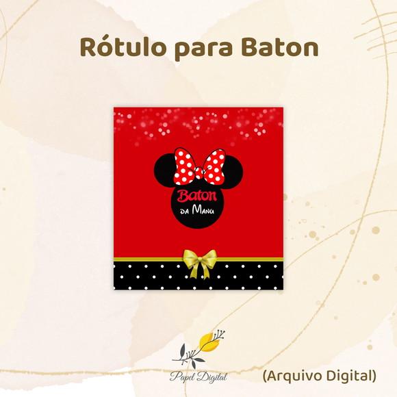 Rótulo Digital Baton Minnie