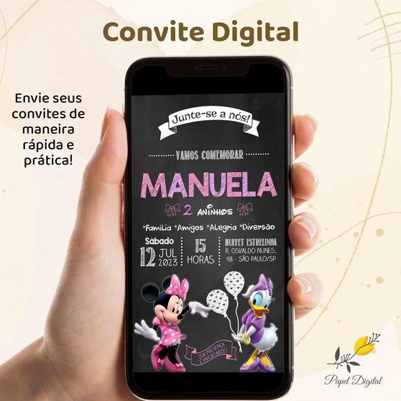 Convite Digital Minnie Modelo 17