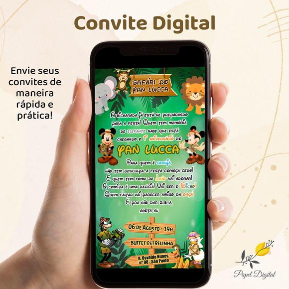 Convite Digital Mickey Modelo 21