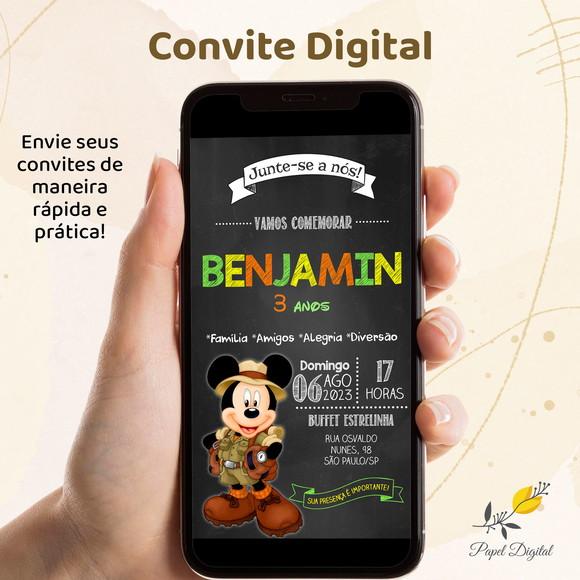 Convite Digital Mickey Modelo 22