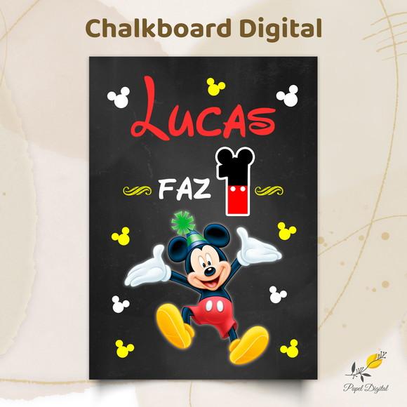 Chalkboard Digital Mickey Modelo 14