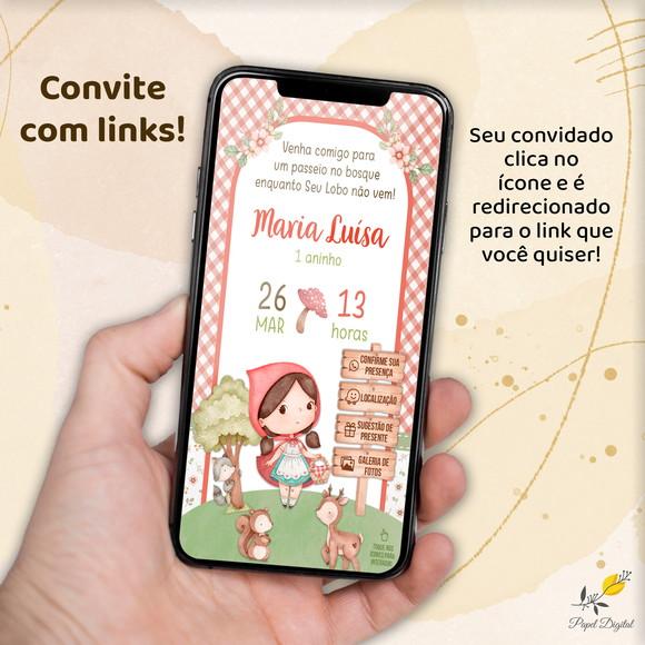 Convite Interativo Chapeuzinho Vermelho