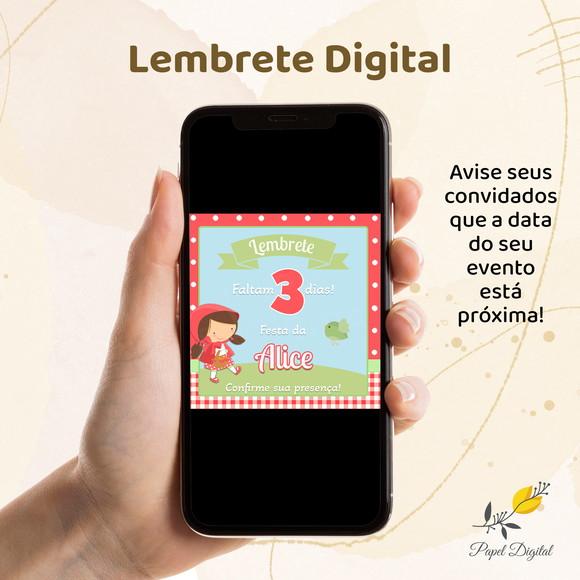 Lembrete Digital Chapeuzinho Vermelho Candy