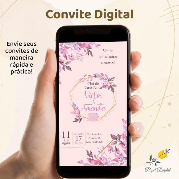 Convite Digital Chá de Casa Nova Modelo 5