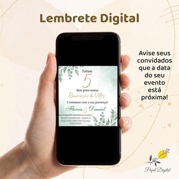 Lembrete Digital Casamento