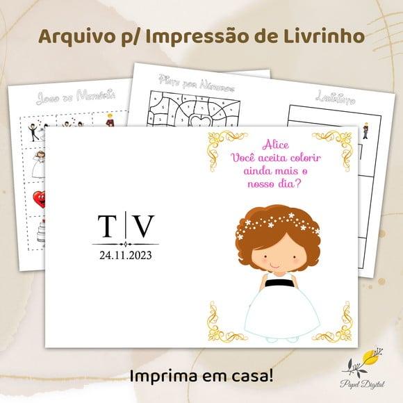 Livrinho de Atividades - Casamento (arquivo Digital)