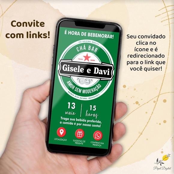 Convite Interativo Chá Bar