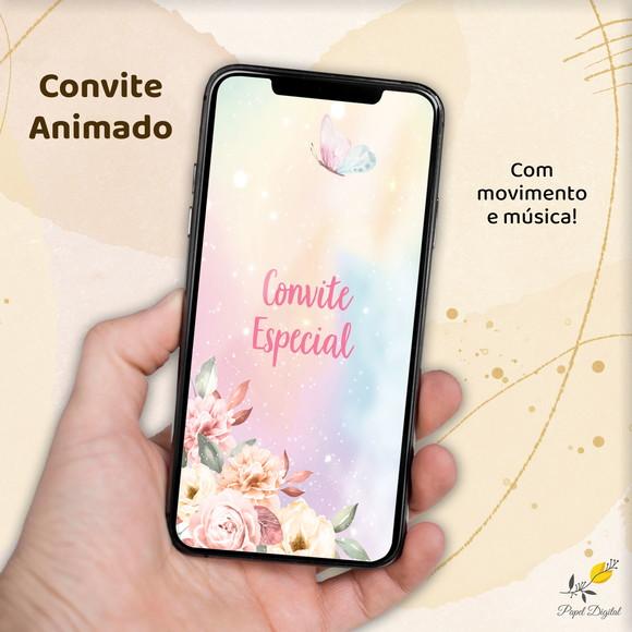 Convite Animado (vídeo) Borboletas