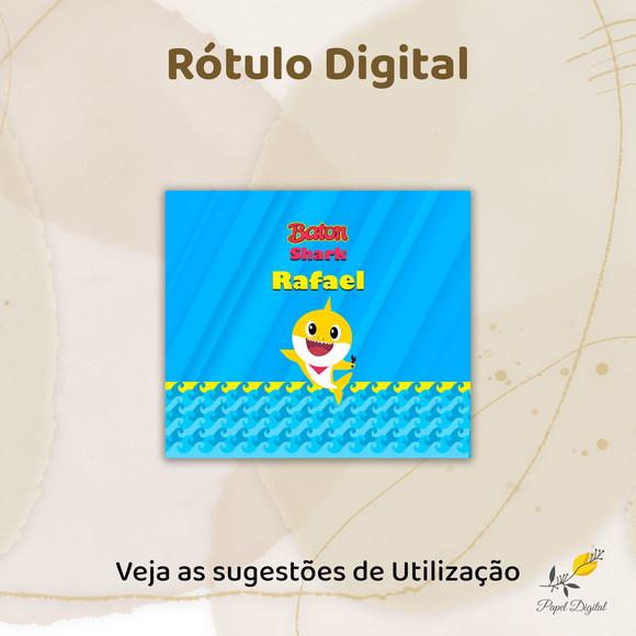 Rótulo Digital Baton Baby Shark