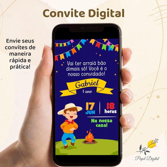 Convite Digital Festa Junina Modelo 6