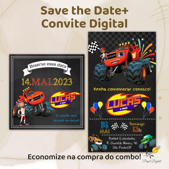 Convite + Save The Date Blaze