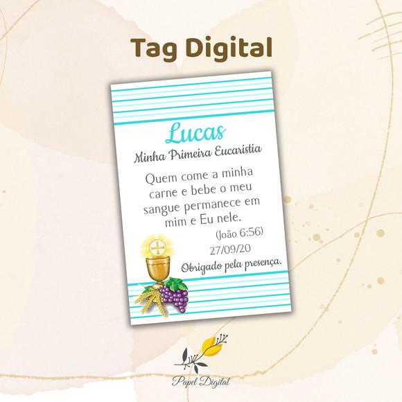 Tag Digital Primeira Comunhão