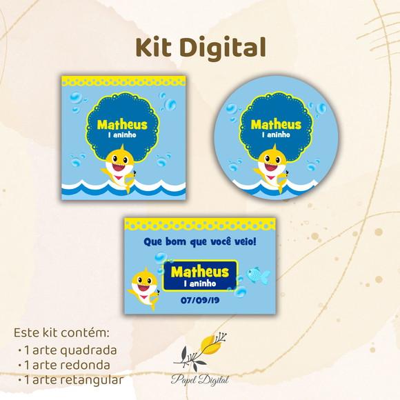 Kit Digital Tags Baby Shark