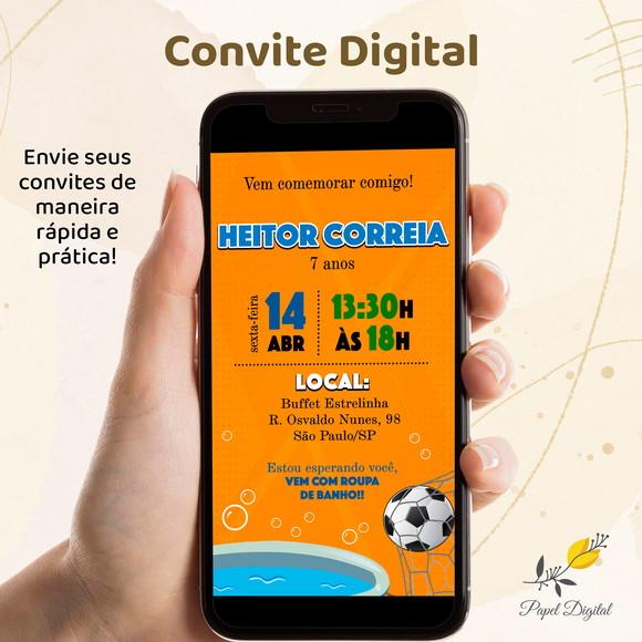 Convite Digital Aniversário Infantil Modelo 13
