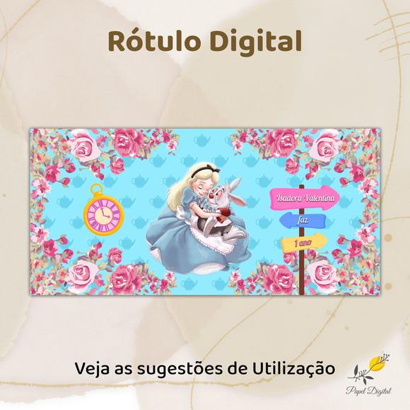 Rótulo Digital Cofrinho Alice