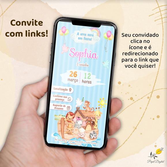 Convite Interativo Arca de Noé