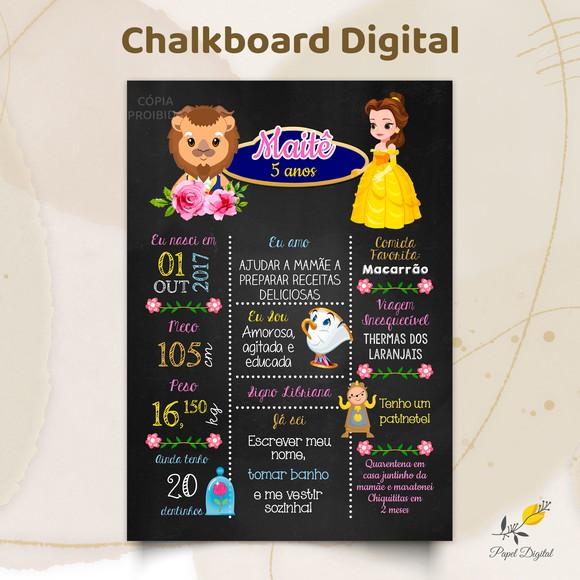 Chalkboard Digital Bela Modelo 6