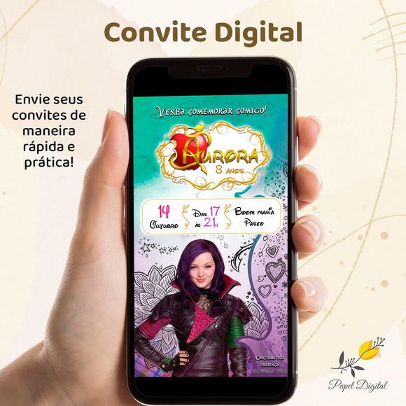 Convite Digital Princesa Mal Descendentes