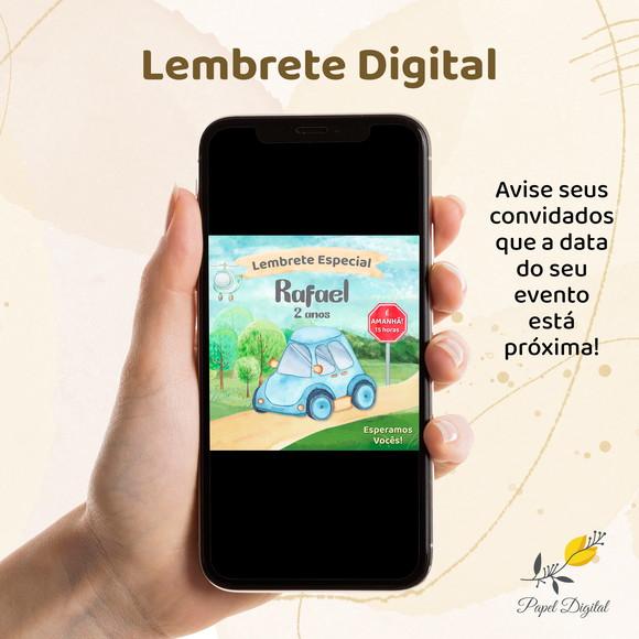 Lembrete Digital Meios de Transportes Modelo 2
