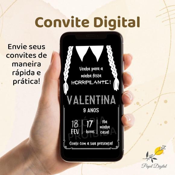 Convite Digital Wandinha