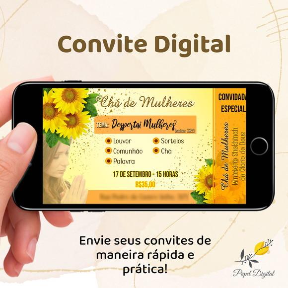 Convite Digital Chá De Mulheres
