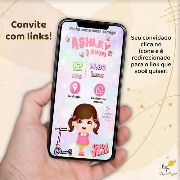 Convite Interativo Good Vibes