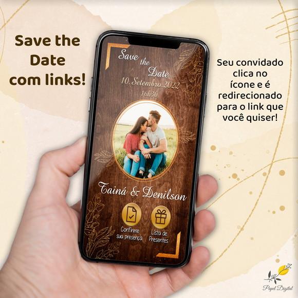 Save The Date Interativo Casamento Modelo 2