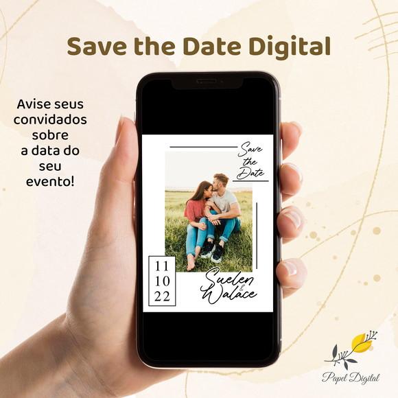Save The Date Digital Casamento Modelo 7